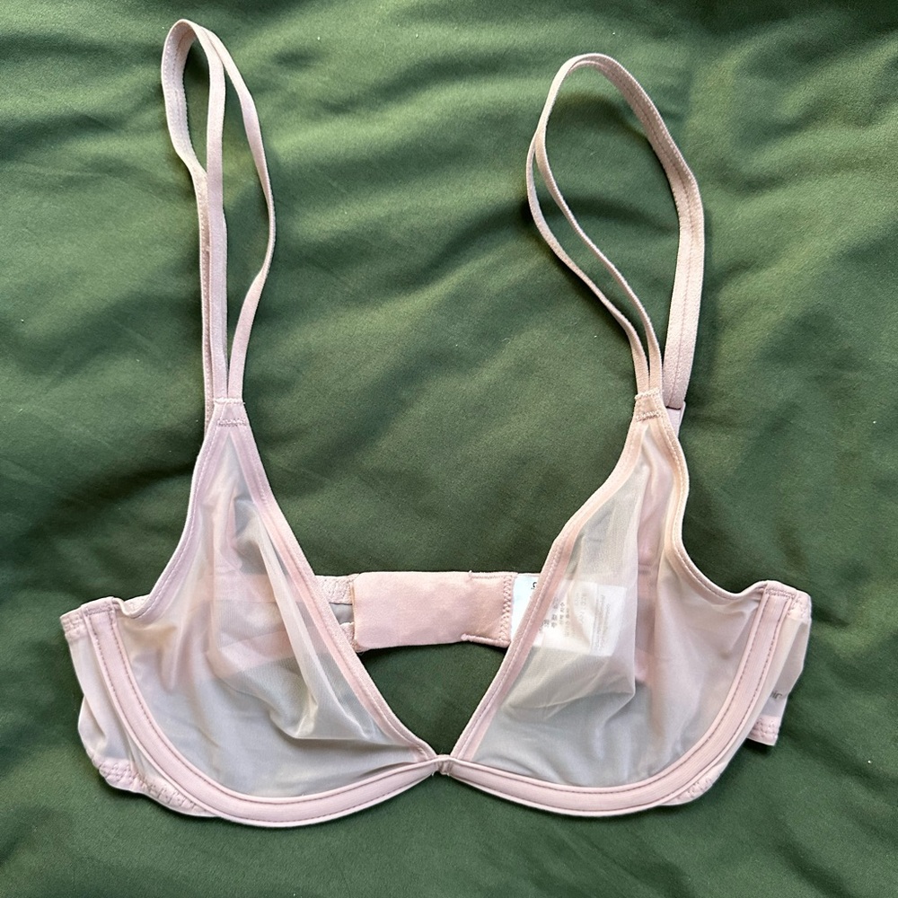 Sheer Calvin Klein bralette